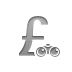 pound, Currency, Binoculars, sign Gray icon