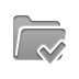 Folder, checkmark DarkGray icon