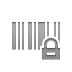 Barcode, Lock Gray icon