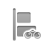 Align, Left, Binoculars, vertical Gray icon