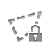 polygonal, Selection, open, Lock Icon