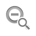 out, zoom Gray icon