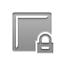 Lock, square DarkGray icon