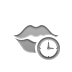kiss, Clock DimGray icon