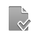 document, checkmark DarkGray icon