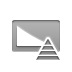 pyramid, Audio, fade DarkGray icon