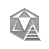 virus, pyramid Gray icon