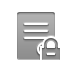 Lock, document, stamped DarkGray icon