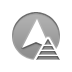 pyramid, arrowhead, Up DarkGray icon