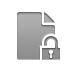 Lock, open, document Icon