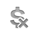 sign, cross, Currency, Dollar DarkGray icon