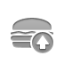 hamburger, Up, hamburger up DarkGray icon