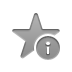 star, Info Gray icon
