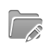 Folder, pencil DarkGray icon