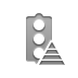 pyramid, light, Traffic Gray icon