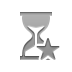 star, Hourglass DarkGray icon