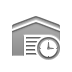 warehouse, Clock DarkGray icon