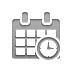 Calendar, Clock, Month Gray icon