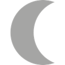 Moon Phase, signs, Half Moon, night, nature, Moon DarkGray icon