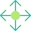 Move, Multimedia Option, interface, Orientation, Arrows, Direction Black icon