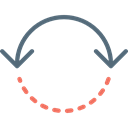 Direction, Arrows, Circuit, Orientation, Multimedia Option, interface Black icon