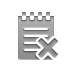 notepad, cross DarkGray icon