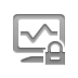 Lock, monitor, network Gray icon