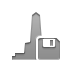 Diskette, Monument Gray icon