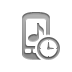 ringtone, Clock DarkGray icon