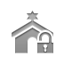 open, Lock, Synagogue Gray icon