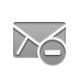 delete, envelope DarkGray icon