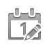 pencil, Calendar Gray icon