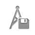 antenna, Diskette Icon