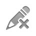 pencil, cross Gray icon