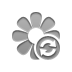 refresh, Flower DarkGray icon