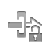 Gateway, Lock, open Gray icon