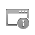 window, Info Gray icon