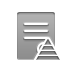 document, pyramid, stamped Gray icon