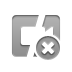 Cut, video, Close DarkGray icon