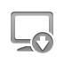 monitor, Down Gray icon
