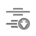 vertical, Down, Center, distribute Gray icon