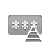 password, pyramid DarkGray icon