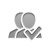 checkmark, Couple Gray icon