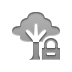 Lock, Tree Gray icon