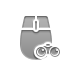 Binoculars, Mouse Gray icon