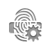 reader, Fingerprint, Gear Icon