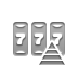 slot, pyramid, machine DarkGray icon