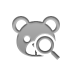 bear, zoom, teddy DarkGray icon