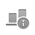 Align, Bottom, Info, horizontal DarkGray icon