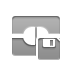 Connect, Diskette Gray icon